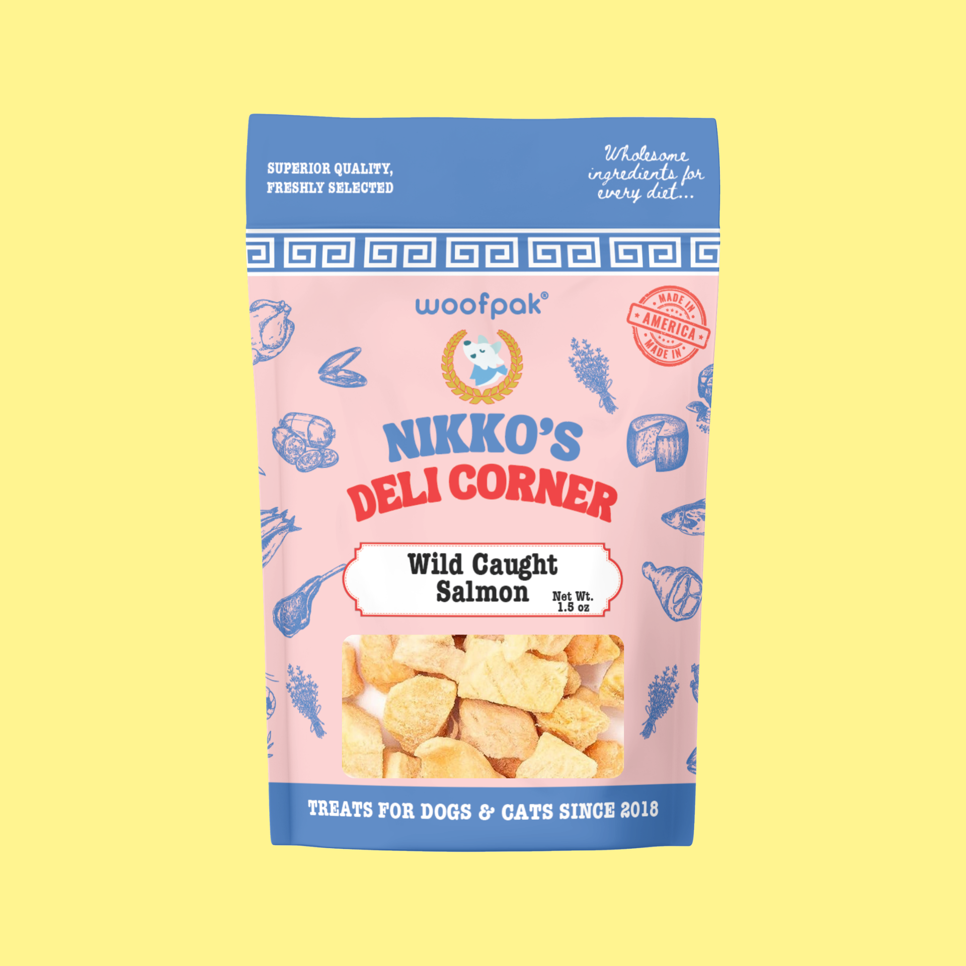 Woofpak® Wild Caught Salmon | Freeze Dried Treats for Dogs & Cats