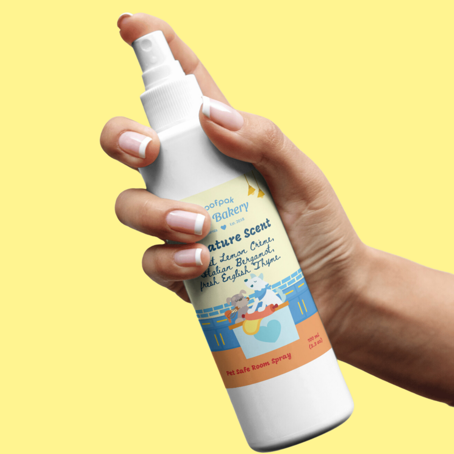 Woofpak Signature Scent | Pet Safe Room Spray – Woofpak Bakery