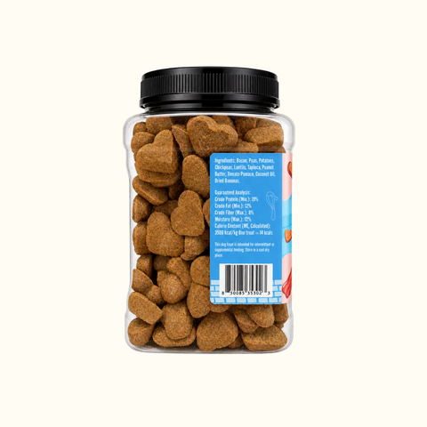 Peanut Butter & Bacon Heart Cookies, 24 oz